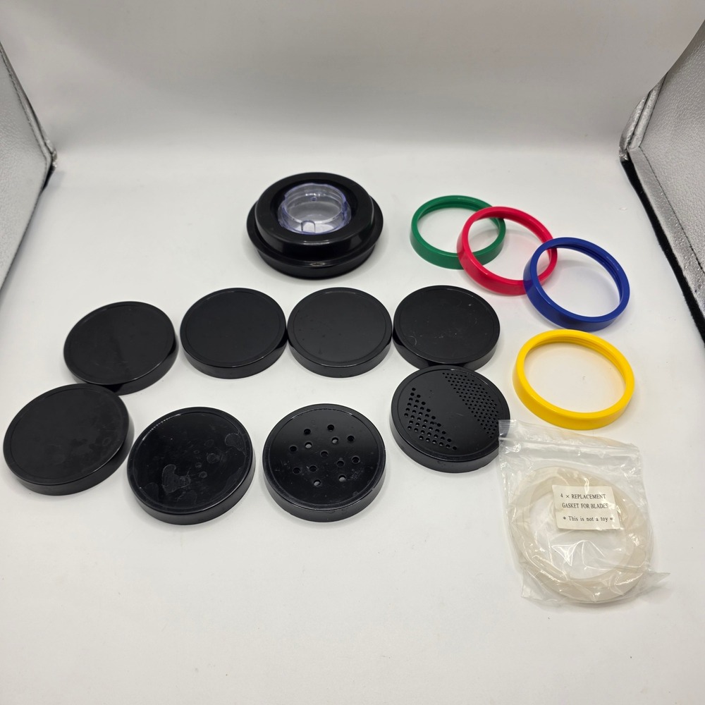 Magic Bullet Replacement Parts Lot Black‎ Lids Rings And Gaskets Blender Lids